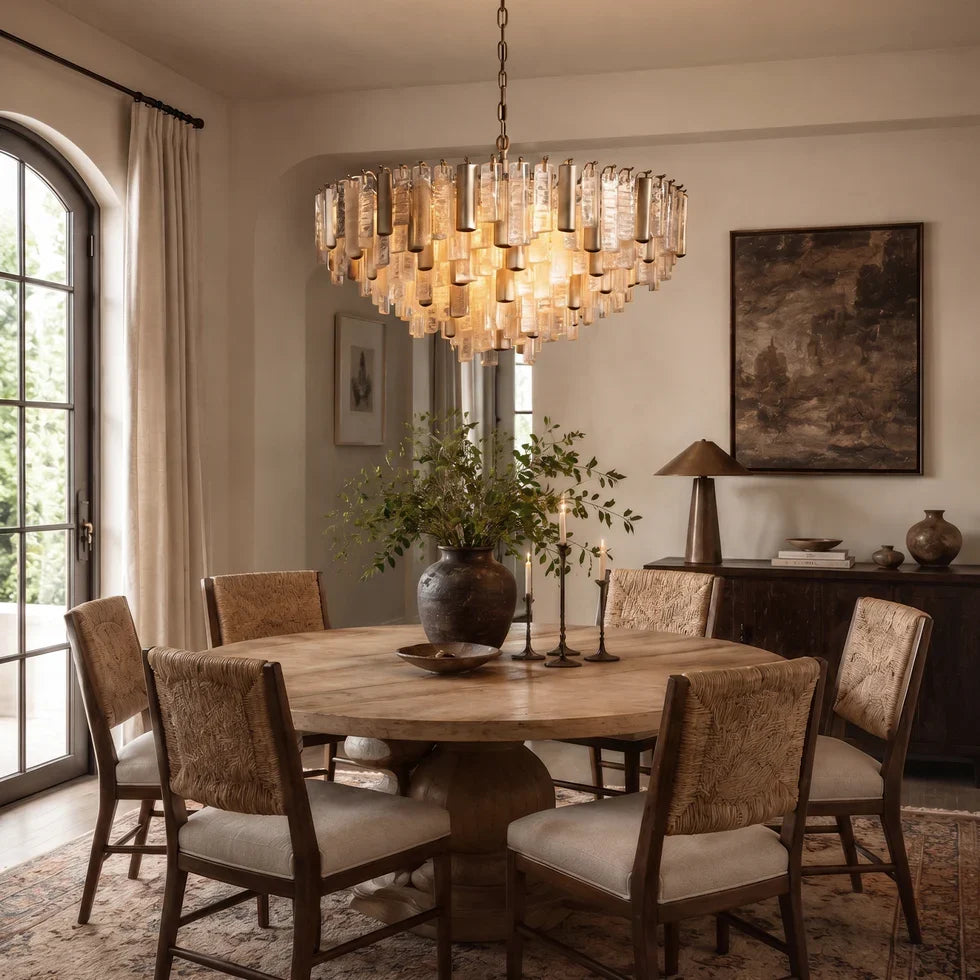 Neve Round Murano Glass Chandelier