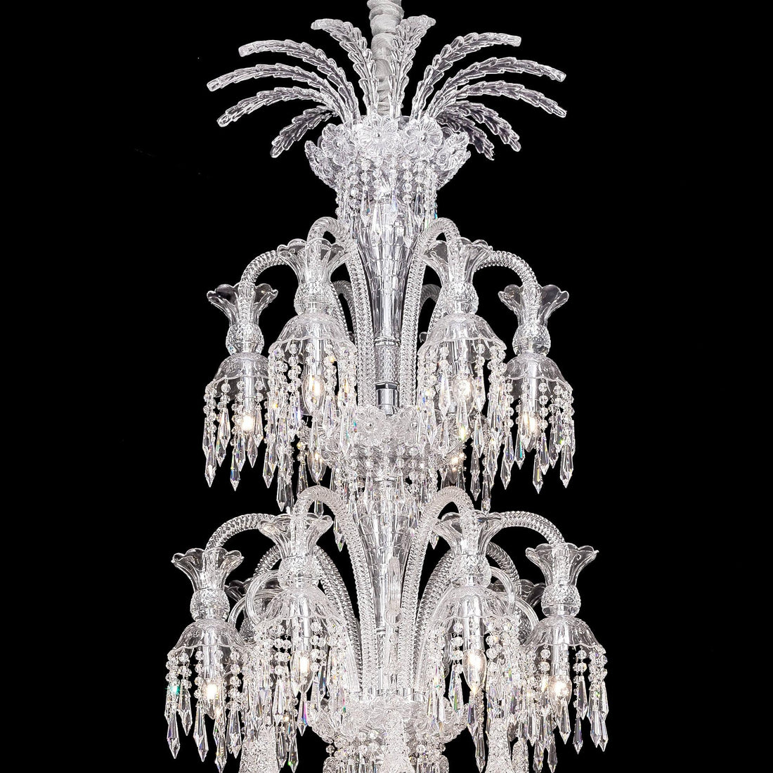 Huge Baccarat Museum Crystal Chandelier - King Lamps
