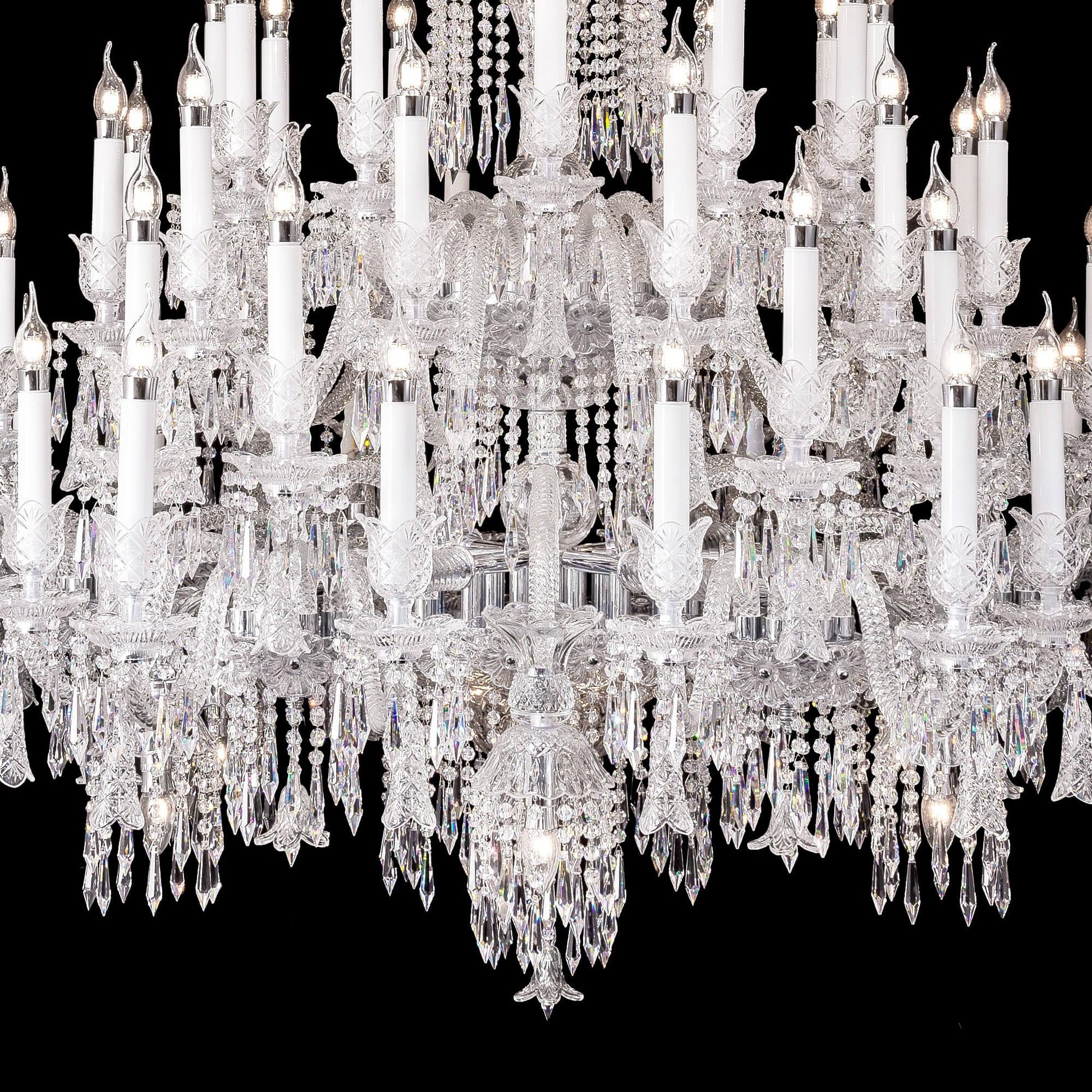 Huge Baccarat Museum Crystal Chandelier - King Lamps