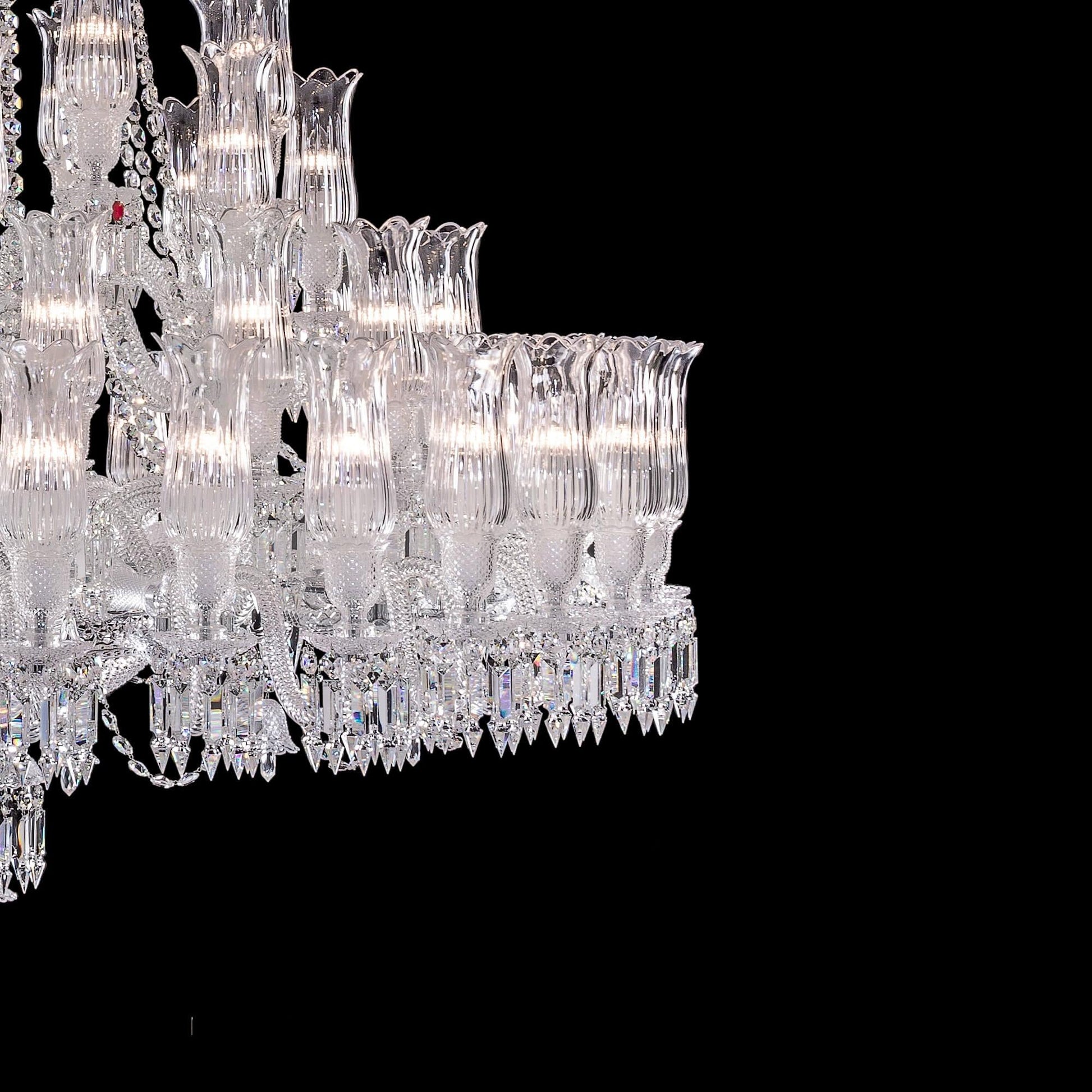Baccarat Large Entrance Crystal Chandelier - King Lamps