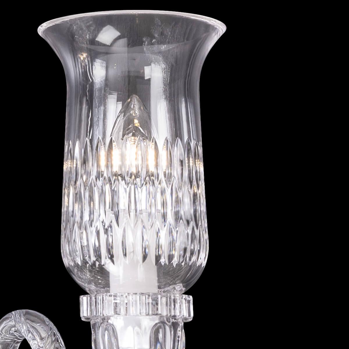 Elegance Crystal Cup Baccarat Wall Sconce - King Lamps
