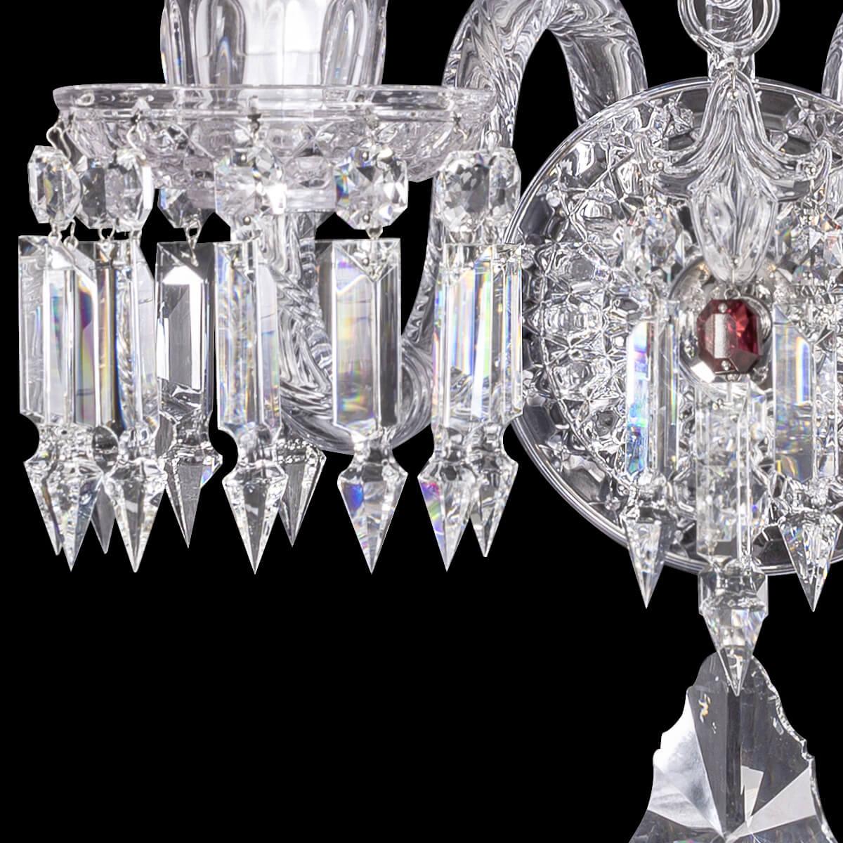 Elegance Crystal Cup Baccarat Wall Sconce - King Lamps
