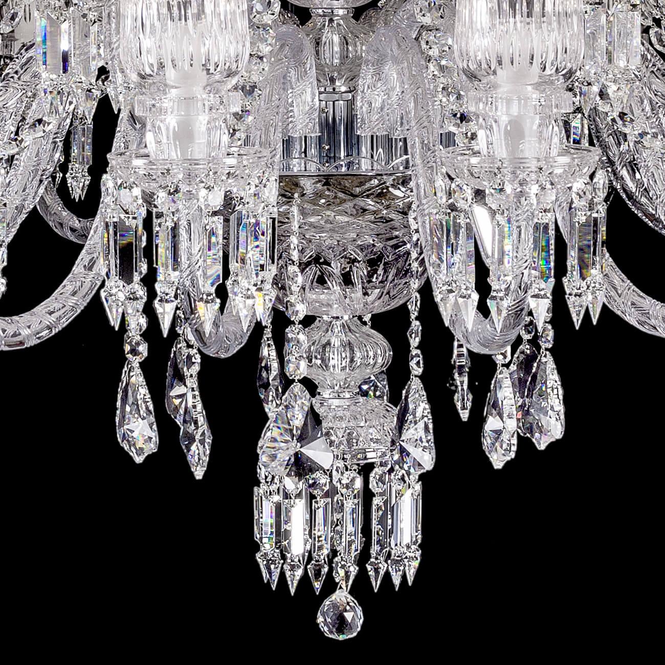 Baccarat Crystal Cups Chandelier For Living Room - King Lamps