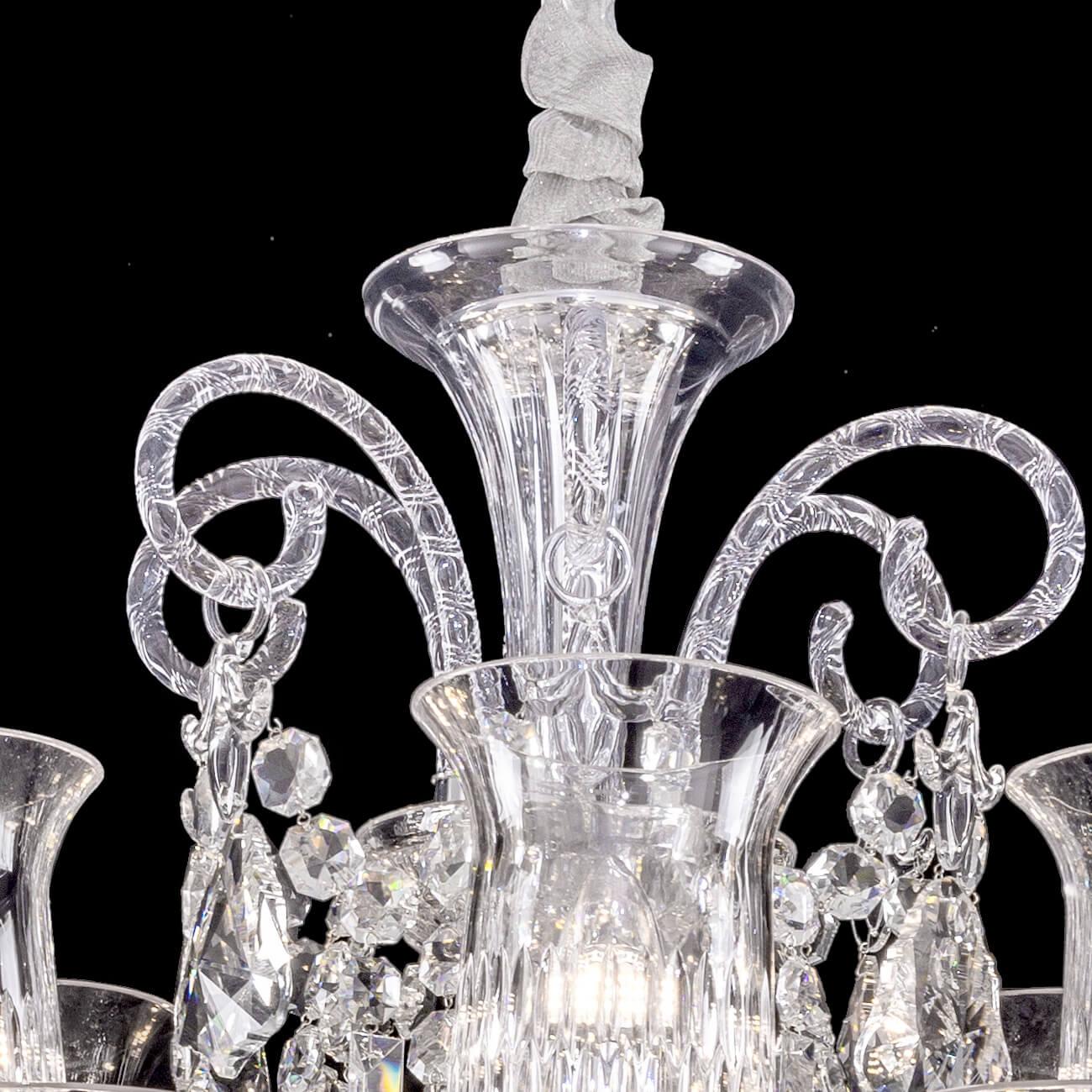 Baccarat Crystal Cups Chandelier For Living Room - King Lamps