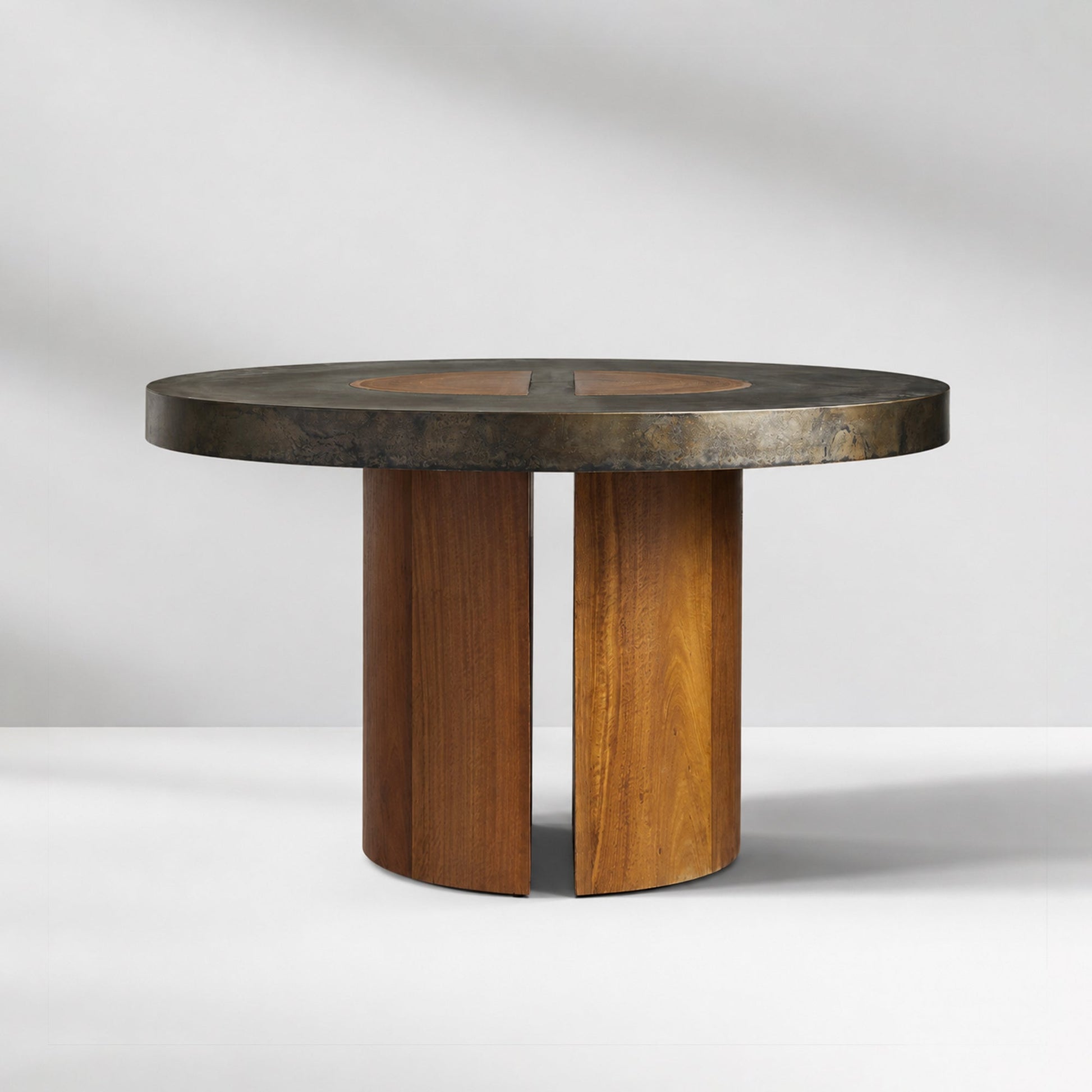 Calacius Artisan Round Dining Table in Reclaimed Reclaimed Wood