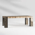 Tellurian Oak Dining Table Rectangular Handcrafted Rustic Industrial Dining Furniture