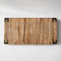 Tellurian Oak Dining Table Rectangular Handcrafted Rustic Industrial Dining Furniture