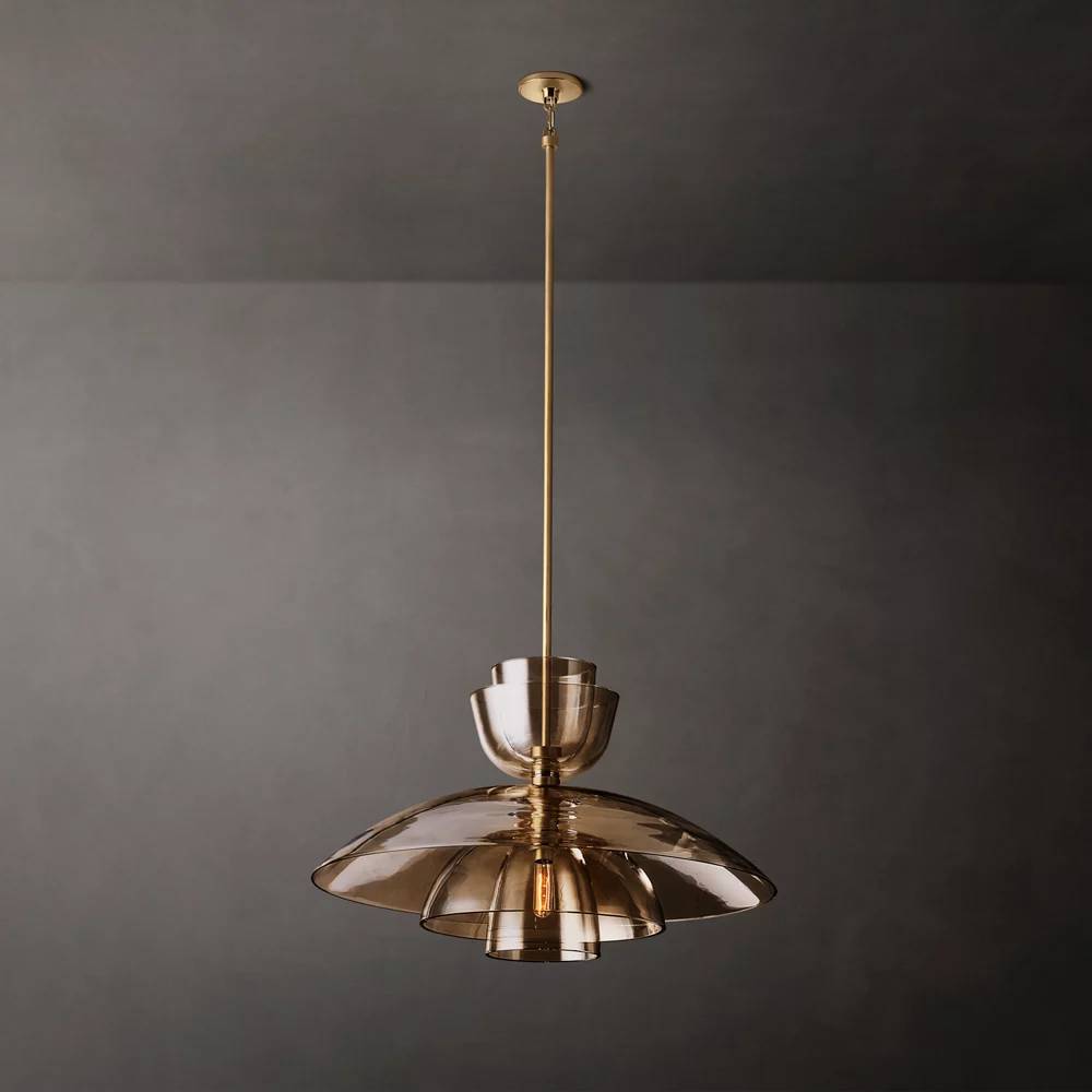Blom Layered Glass Grand Cloche Pendant Light