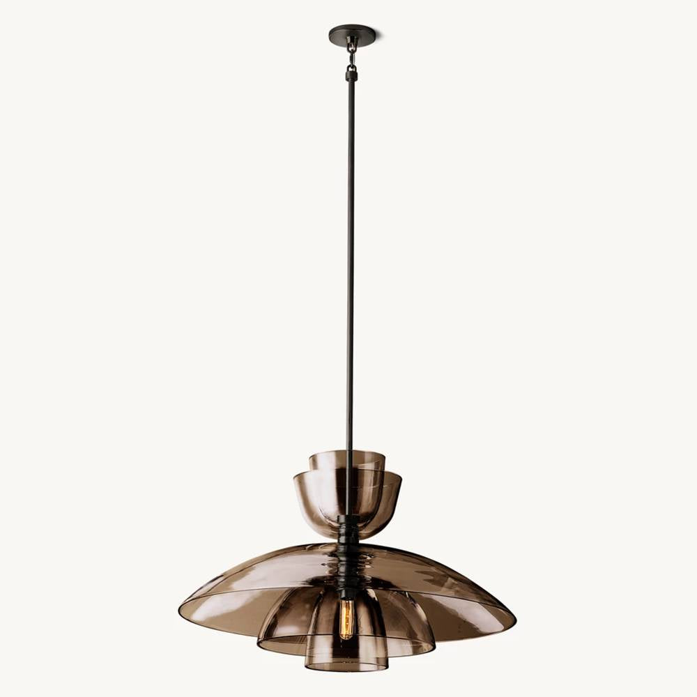 Blom Layered Glass Grand Cloche Pendant Light