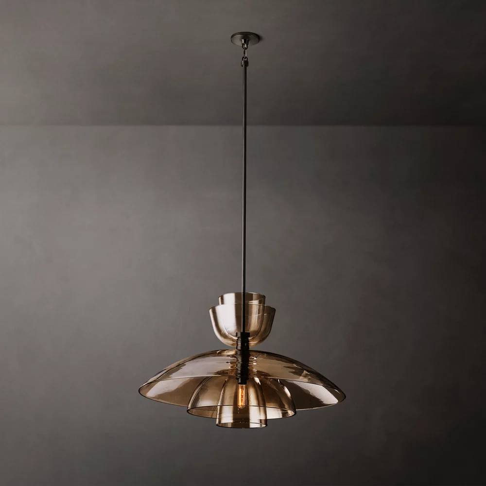 Blom Layered Glass Grand Cloche Pendant Light