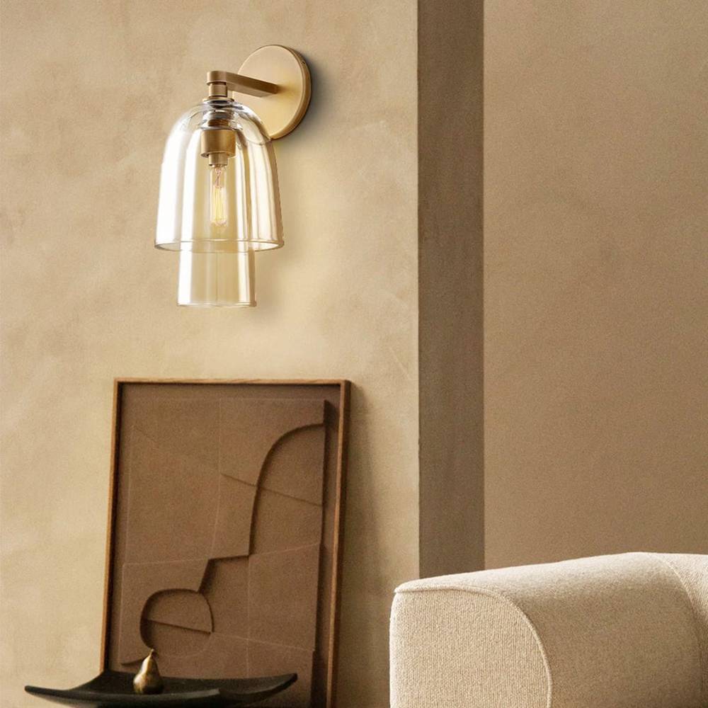 Blom Layered Glass Flute Wall Sconce