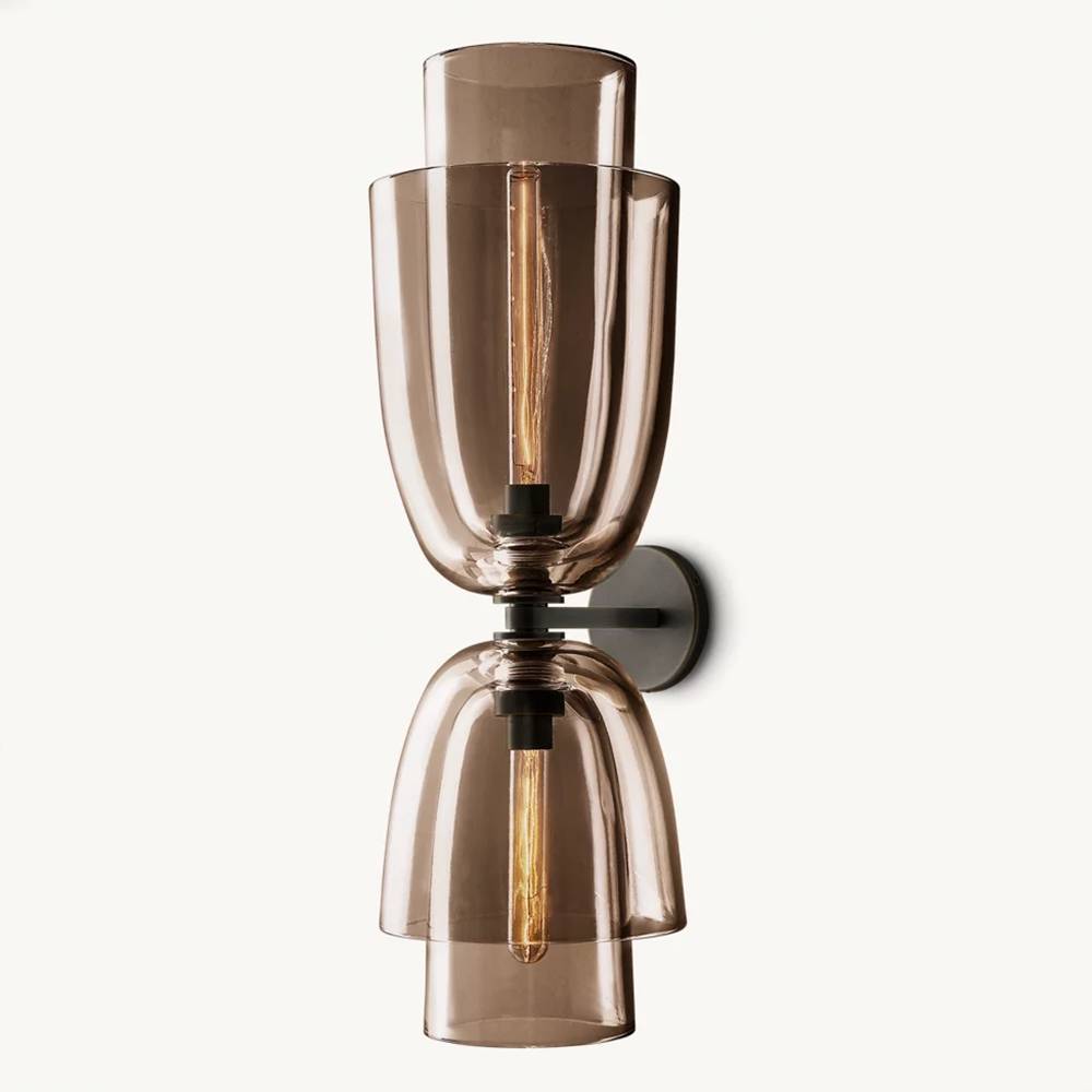 Blom Layered Glass Grand Flute Wall Sconce