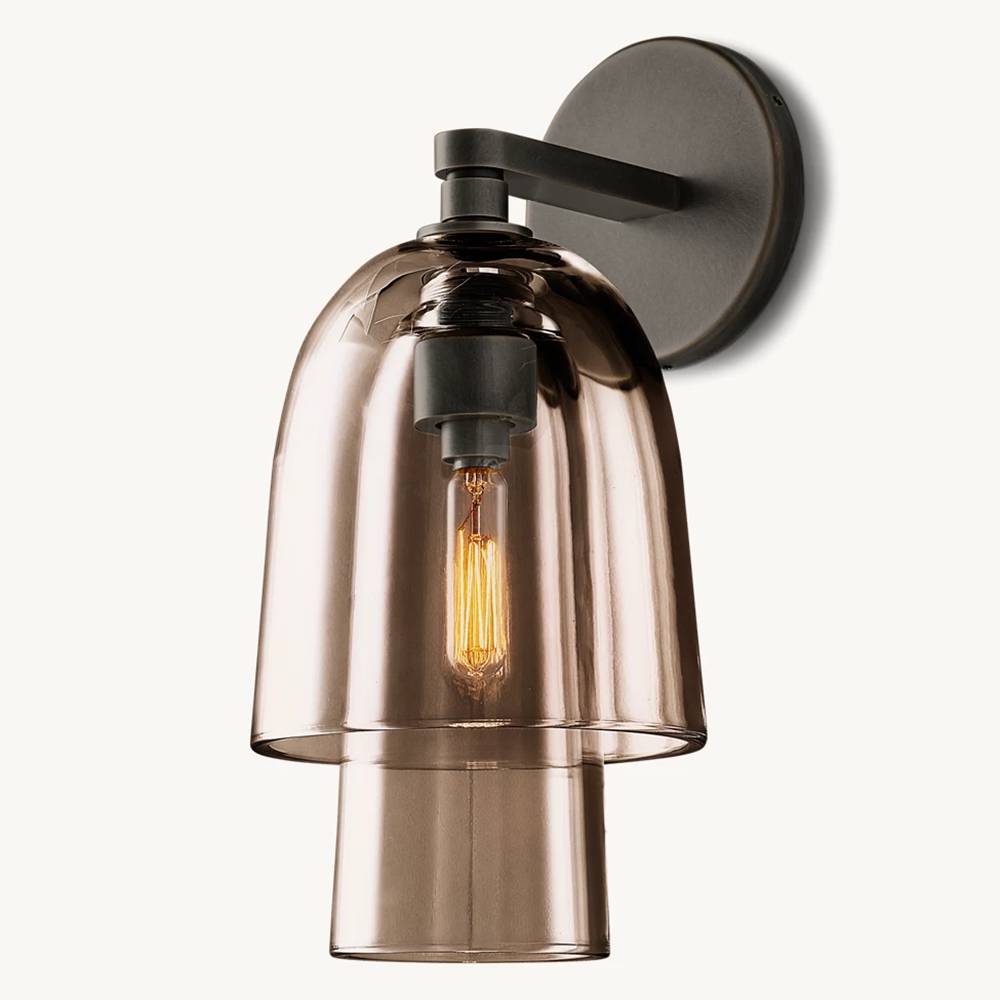 Blom Layered Glass Flute Wall Sconce