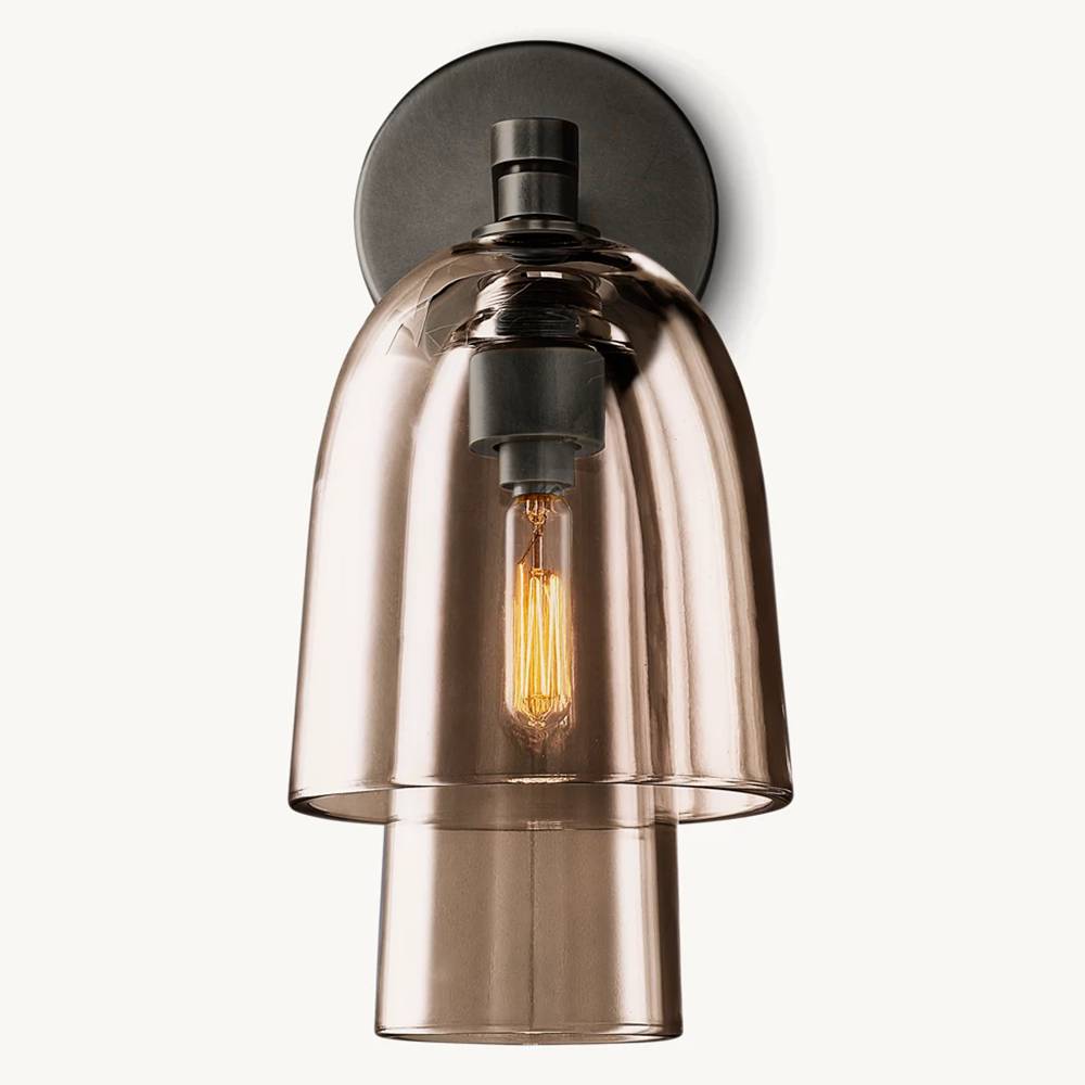 Blom Layered Glass Flute Wall Sconce