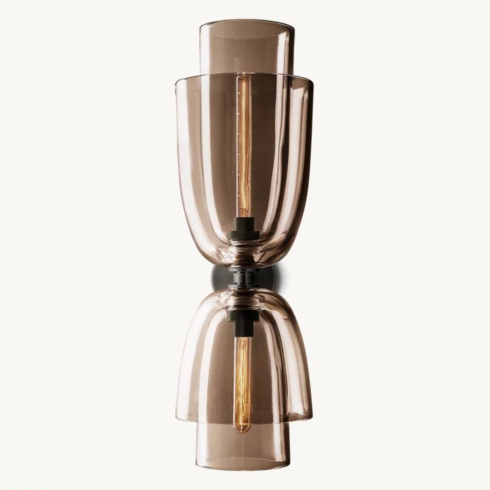 Blom Layered Glass Grand Flute Wall Sconce