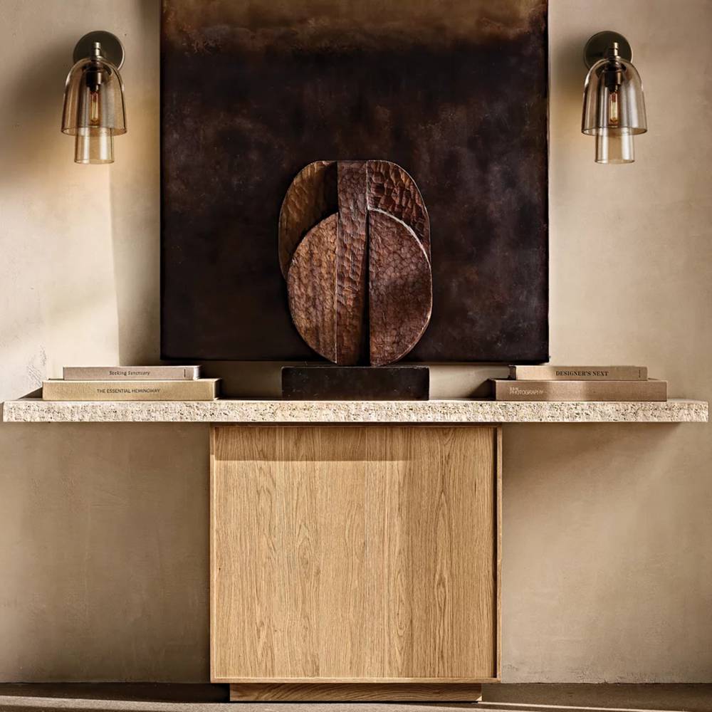 Blom Layered Glass Flute Wall Sconce