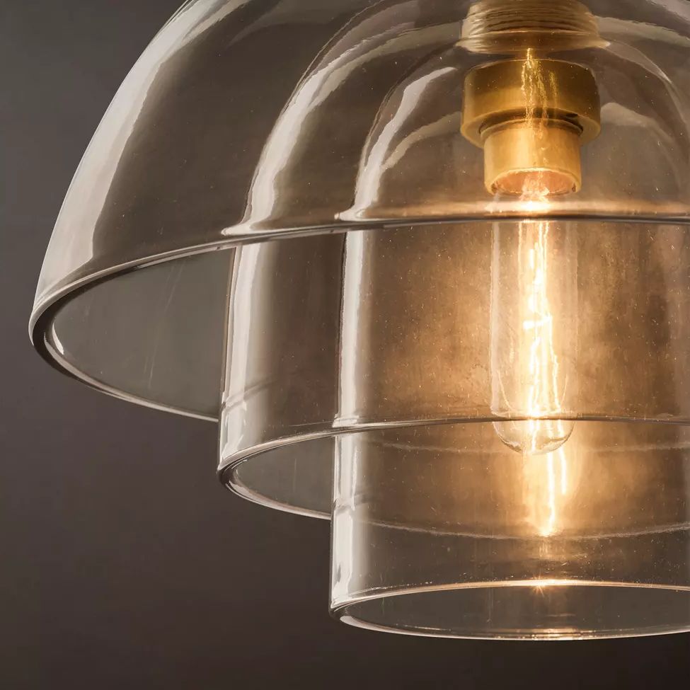 Blom Layered Glass Cloche Pendant Light