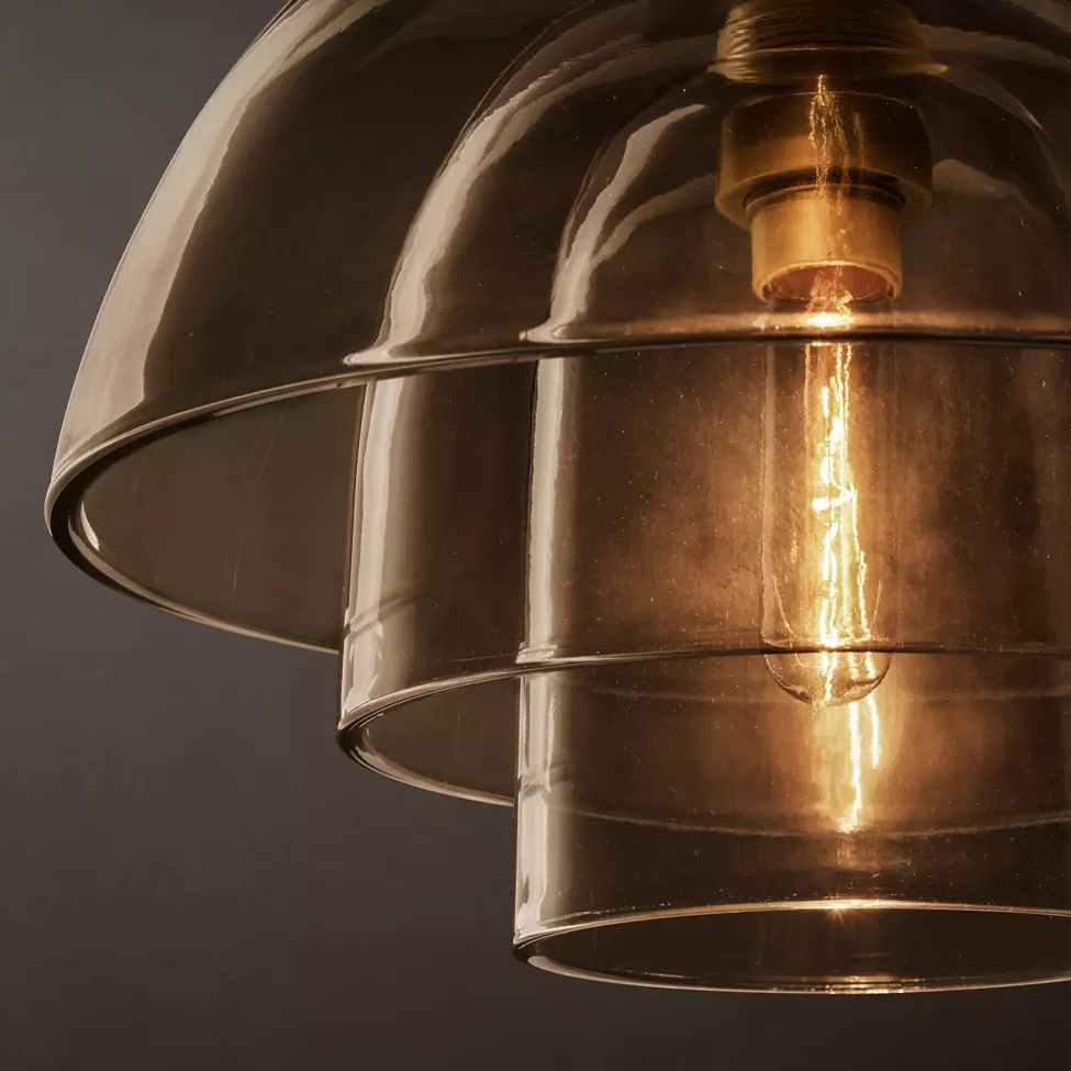 Blom Layered Glass Cloche Pendant Light