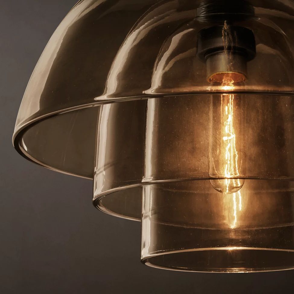Blom Layered Glass Cloche Pendant Light