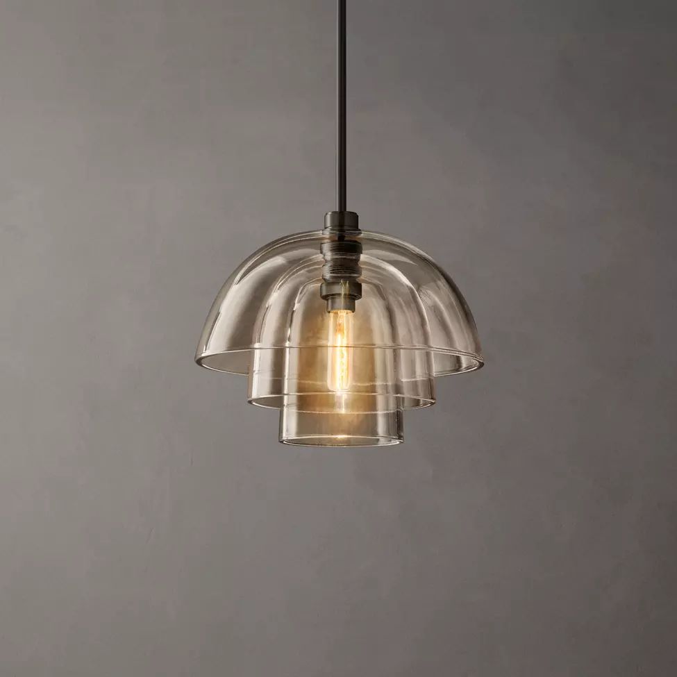 Blom Layered Glass Cloche Pendant Light