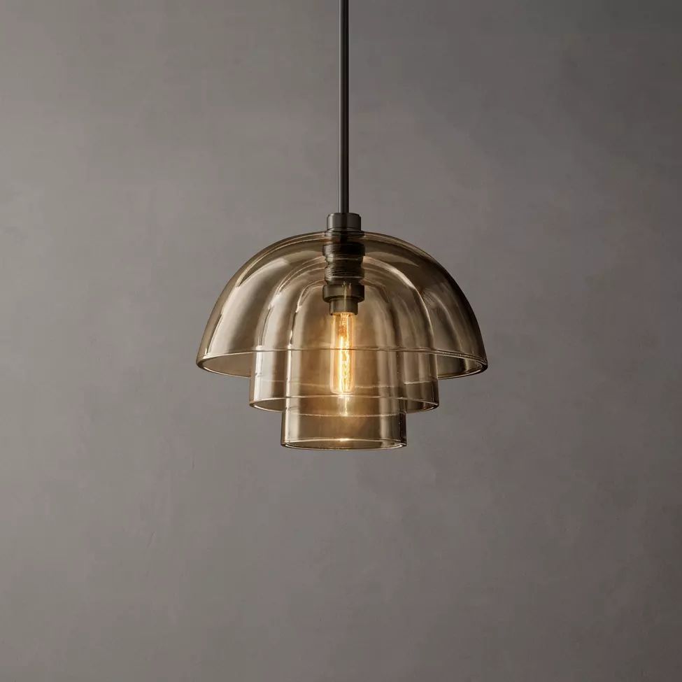 Blom Layered Glass Cloche Pendant Light