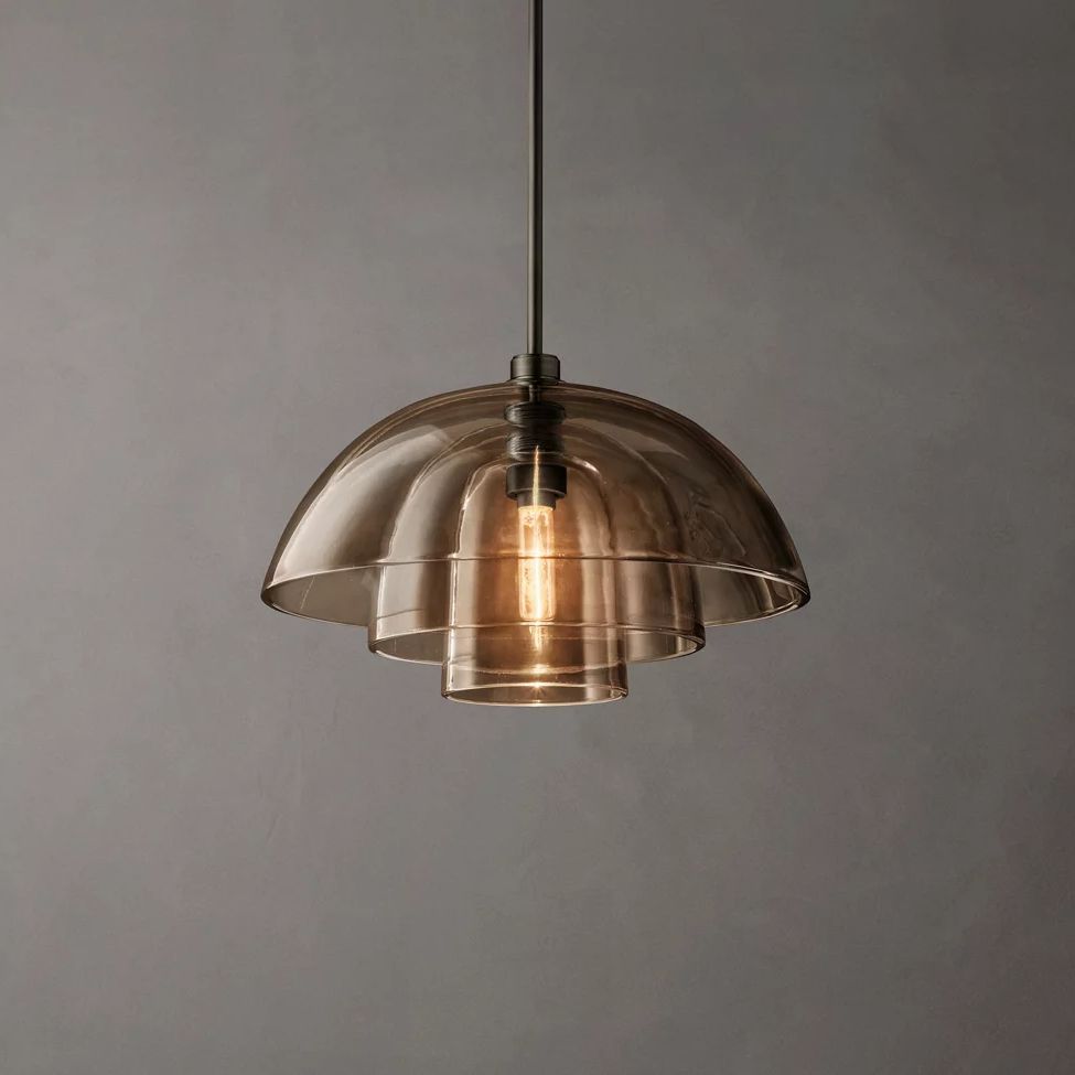 Blom Layered Glass Cloche Pendant Light