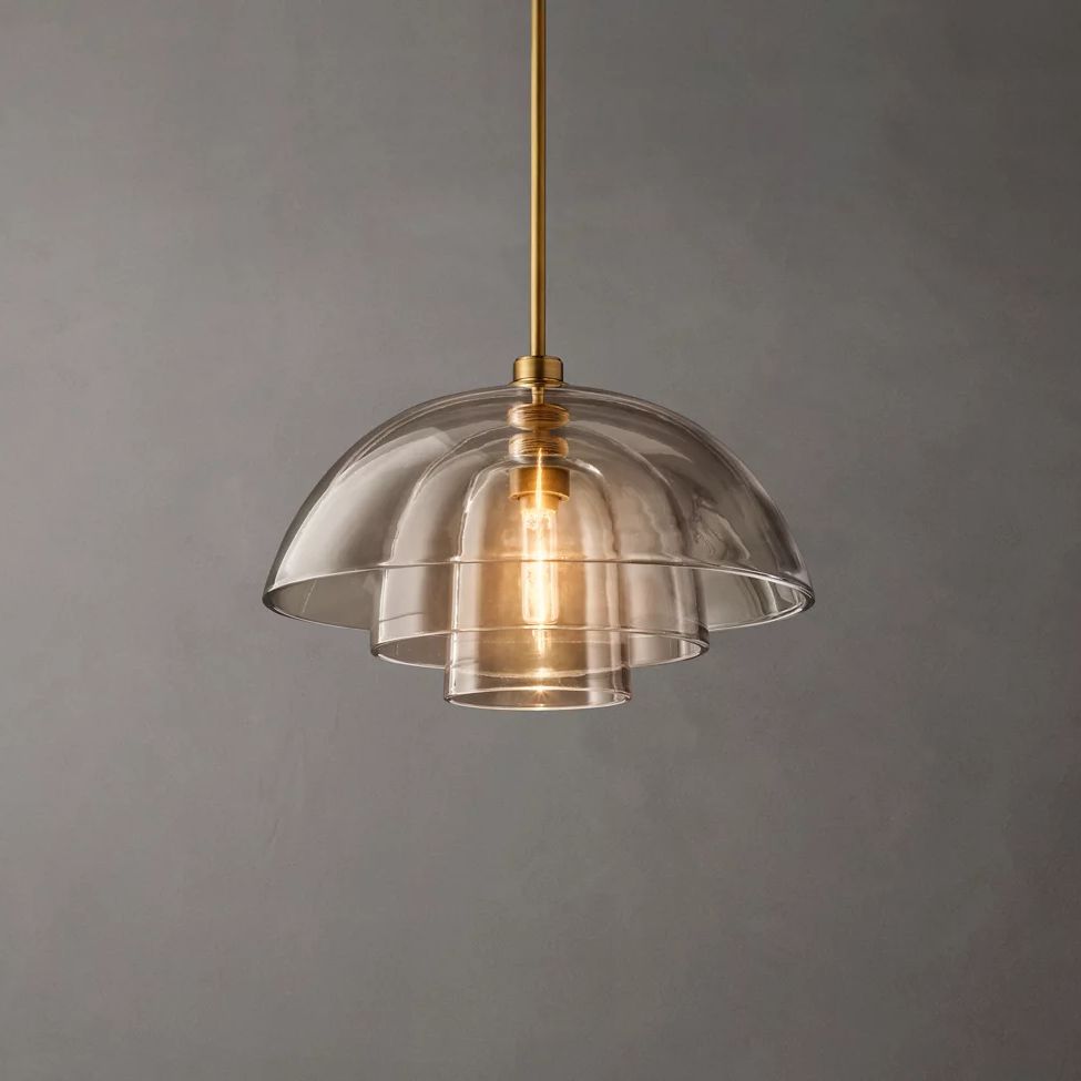 Blom Layered Glass Cloche Pendant Light