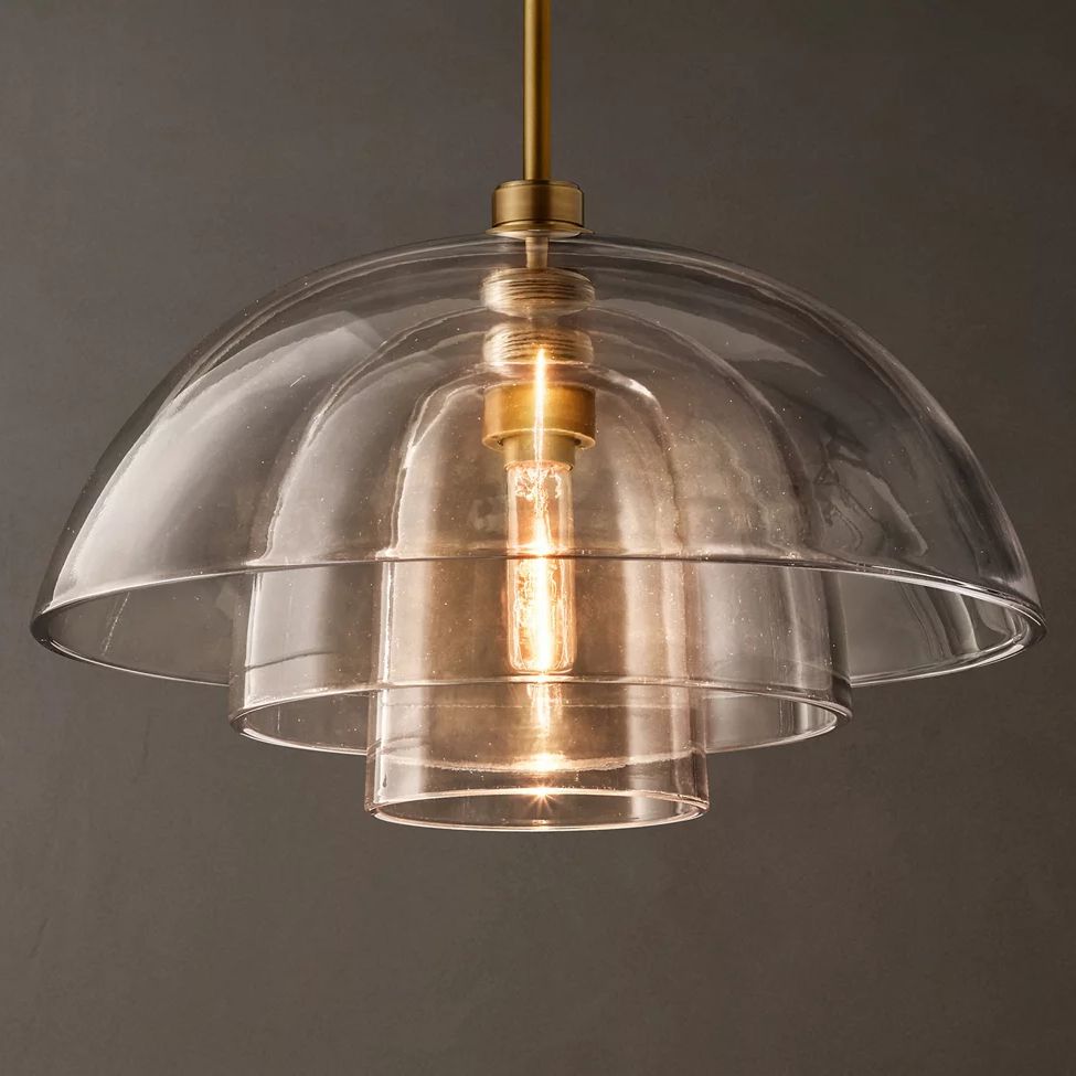 Blom Layered Glass Cloche Pendant Light