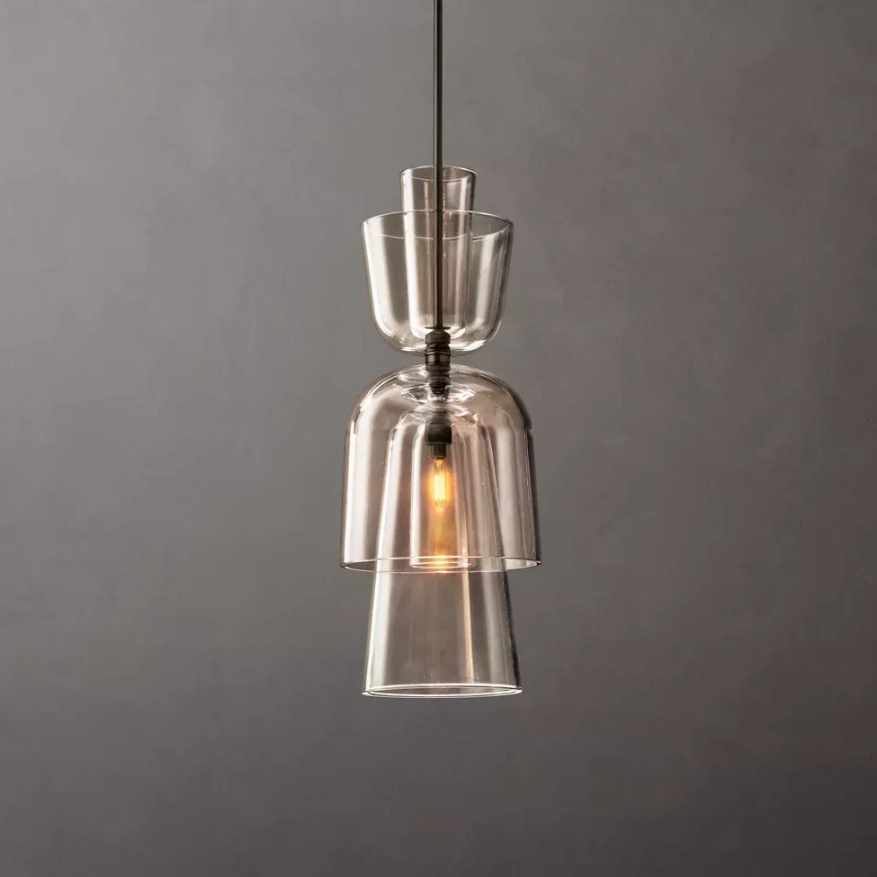 Blom Layered Glass Grand Flute Pendant Light