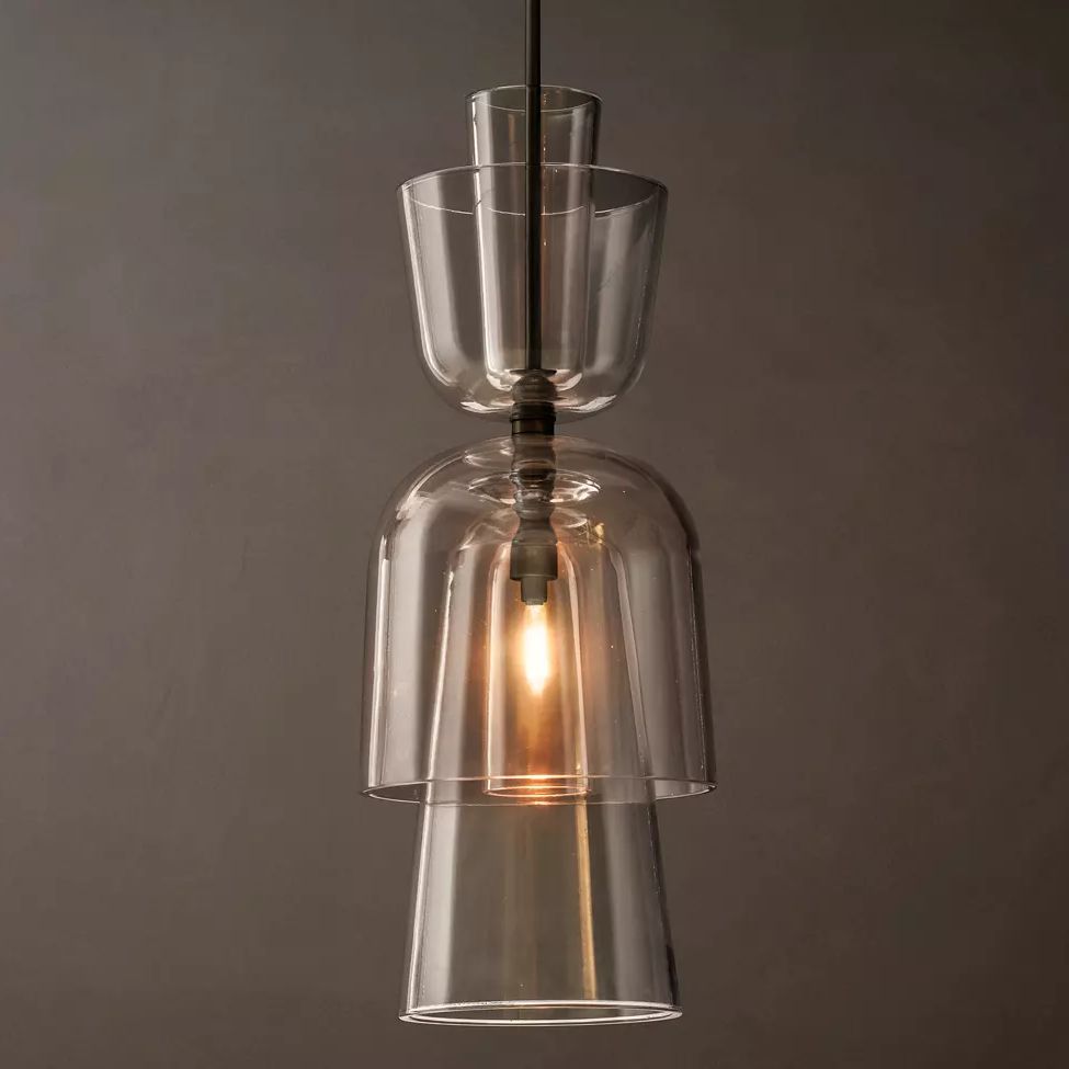 Blom Layered Glass Grand Flute Pendant Light