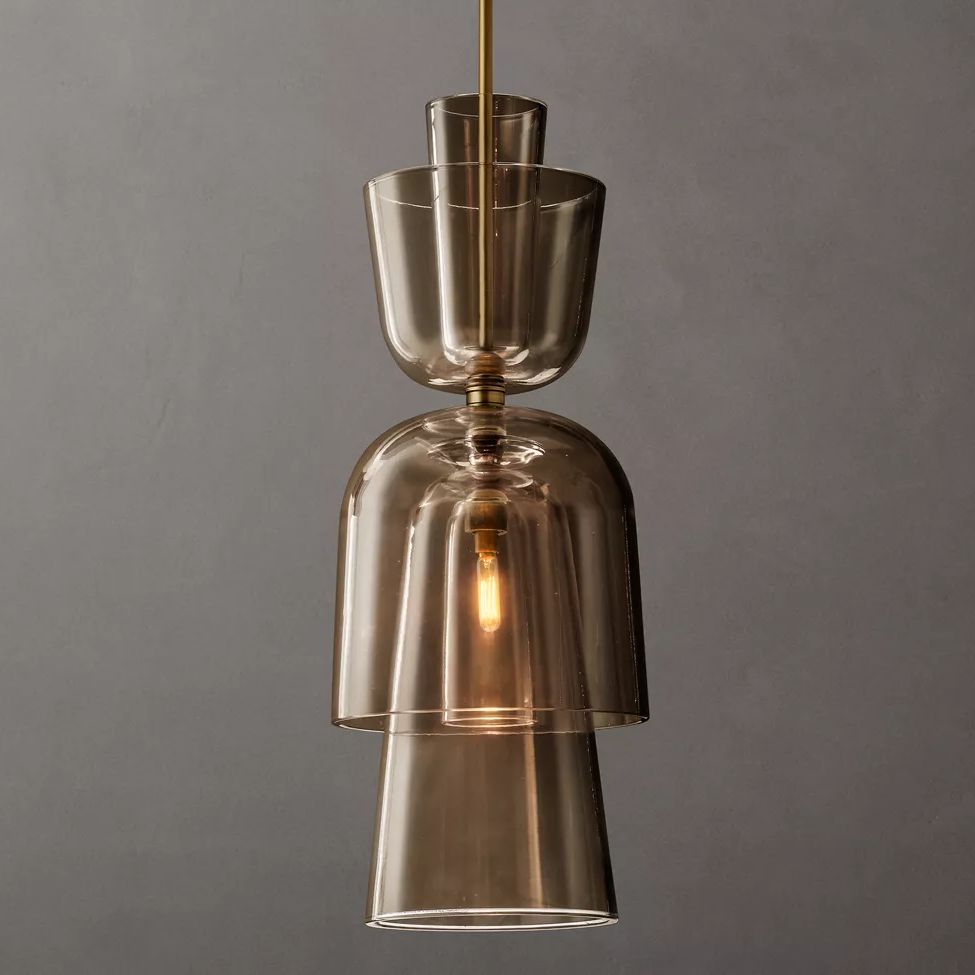 Blom Layered Glass Grand Flute Pendant Light