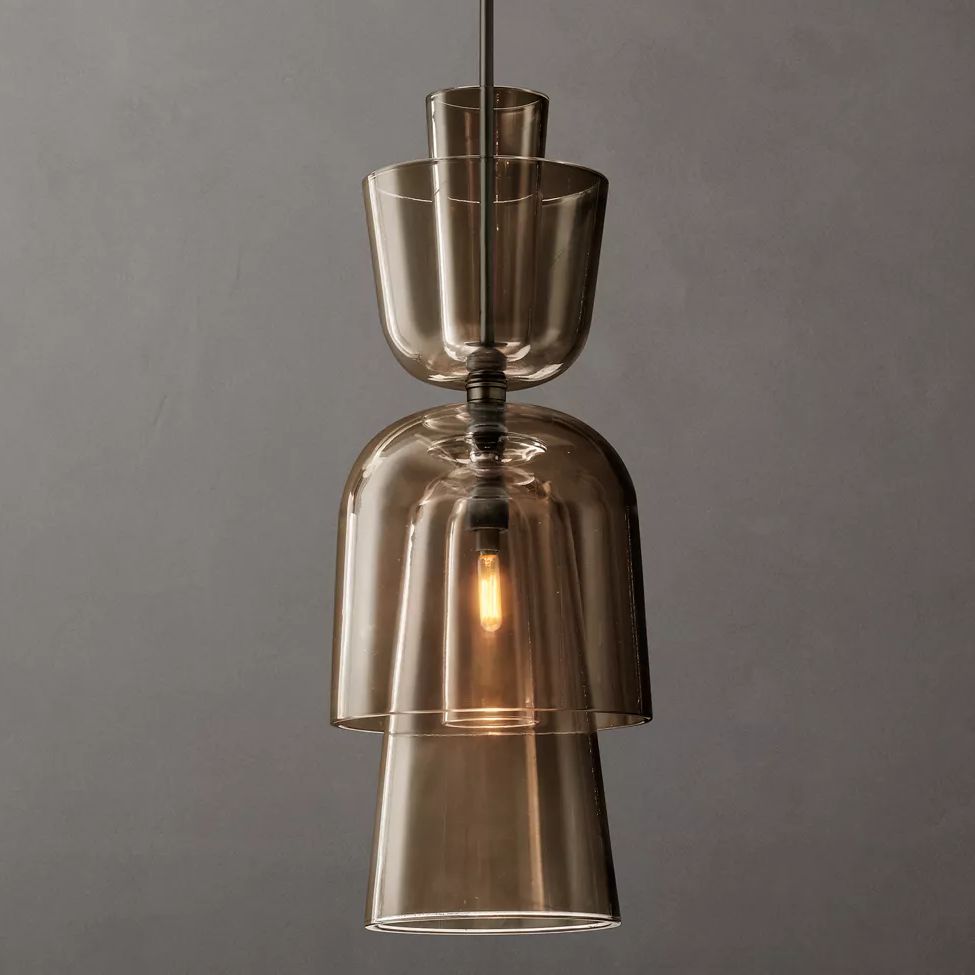Blom Layered Glass Grand Flute Pendant Light