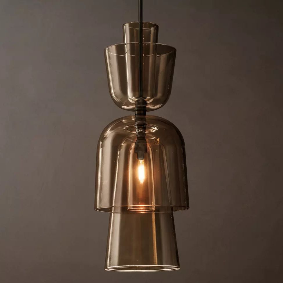 Blom Layered Glass Grand Flute Pendant Light