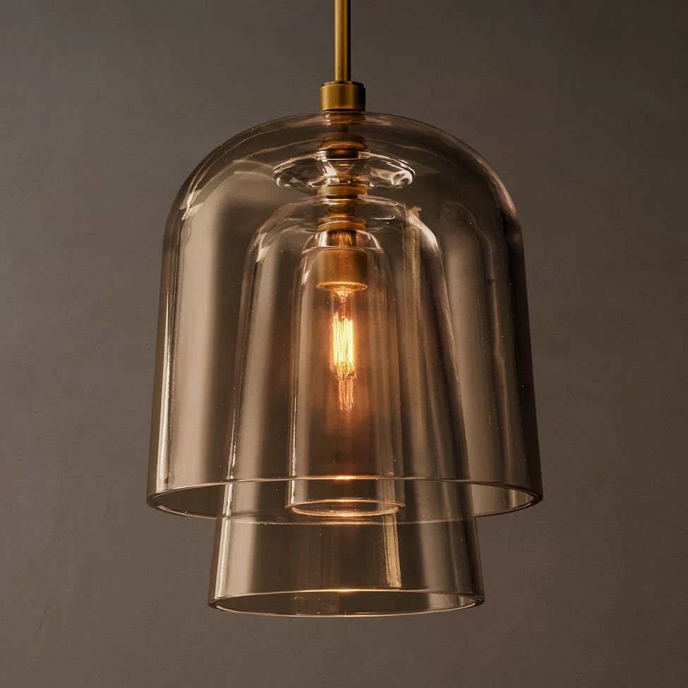 Blom Layered Glass Flute Pendant Light