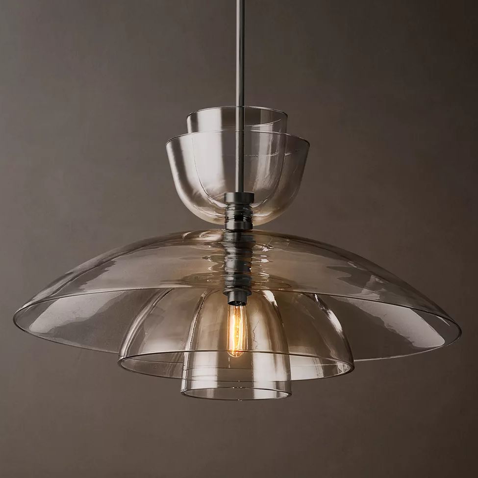 Blom Layered Glass Grand Cloche Pendant Light