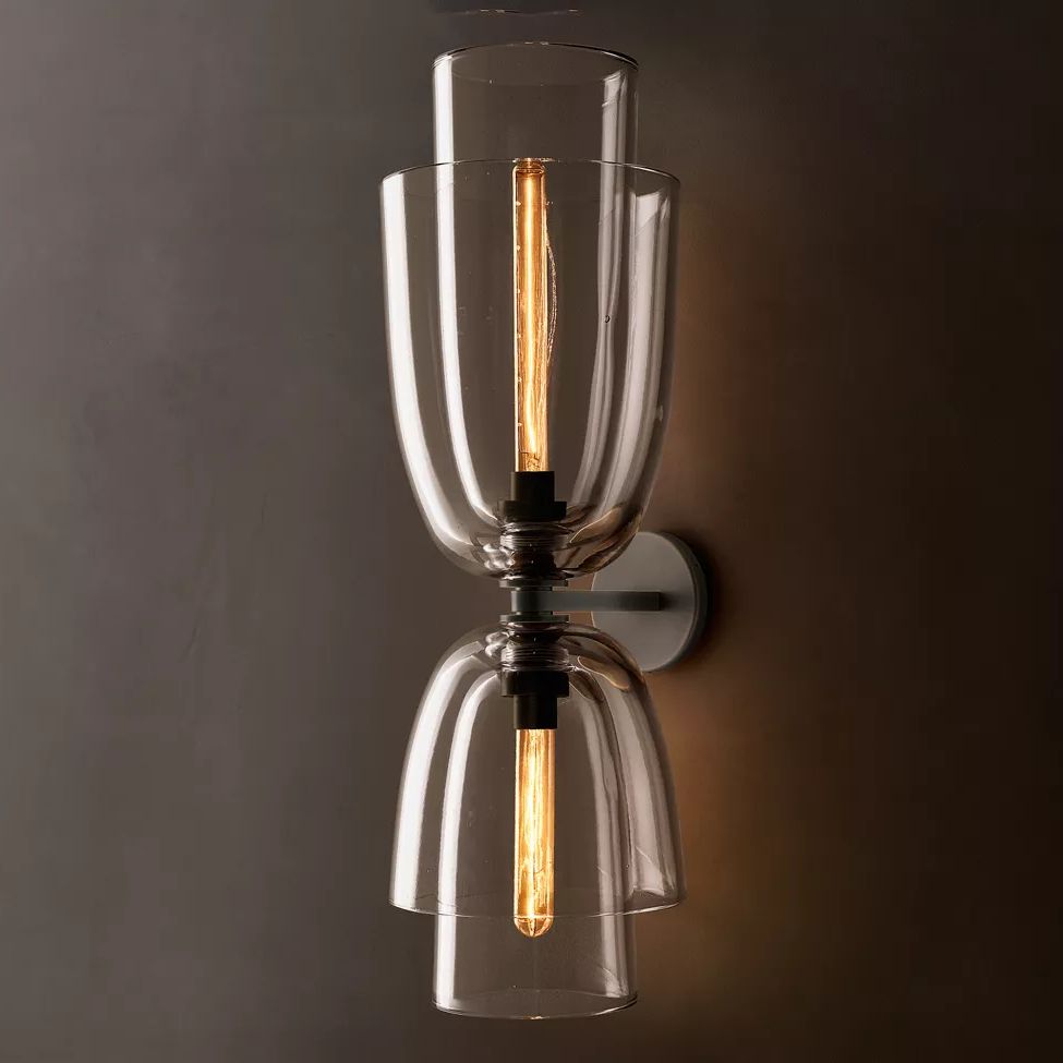 Blom Layered Glass Grand Flute Wall Sconce
