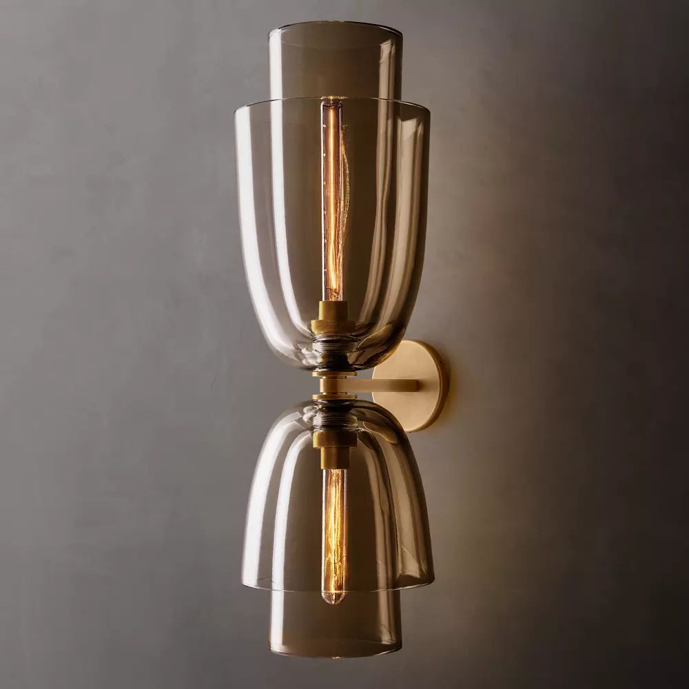 Blom Layered Glass Grand Flute Wall Sconce