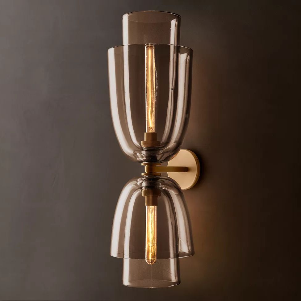 Blom Layered Glass Grand Flute Wall Sconce