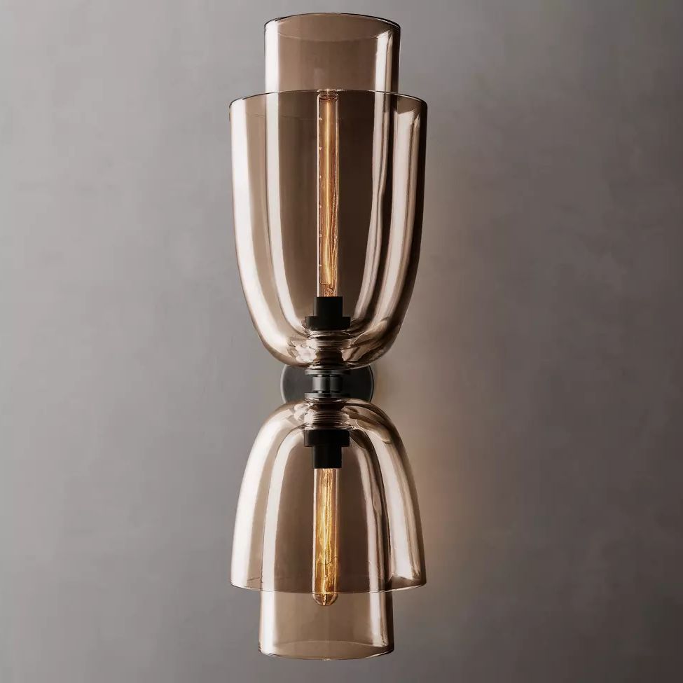 Blom Layered Glass Grand Flute Wall Sconce