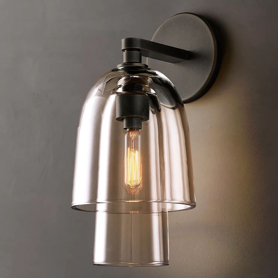 Blom Layered Glass Flute Wall Sconce