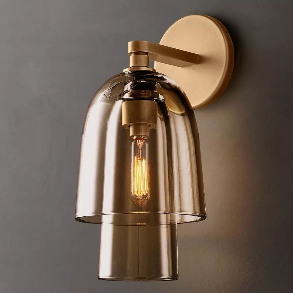 Blom Layered Glass Flute Wall Sconce