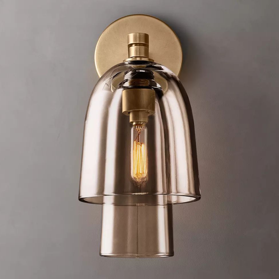 Blom Layered Glass Flute Wall Sconce