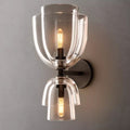 Blom Layered Glass Grand Cloche Wall Sconce
