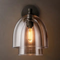 Blom Layered Glass Cloche Wall Sconce