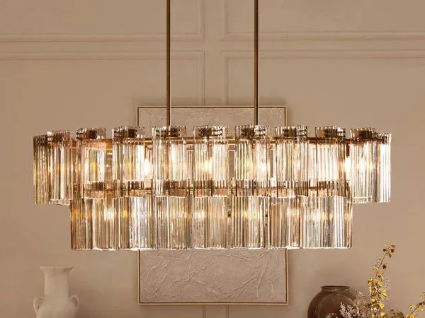 Delsie Oval 51" 63'' 72'' Chandelier - King Lamps