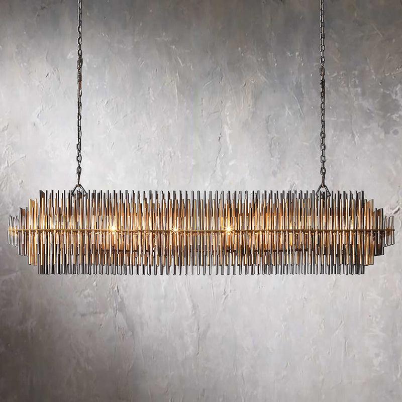 Emily Rectangular Chandelier 54" - King Lamps