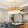 Elian Oval Crystal Chandelier-King Lamps