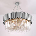 Elian Round Crystal Chandelier-King Lamps