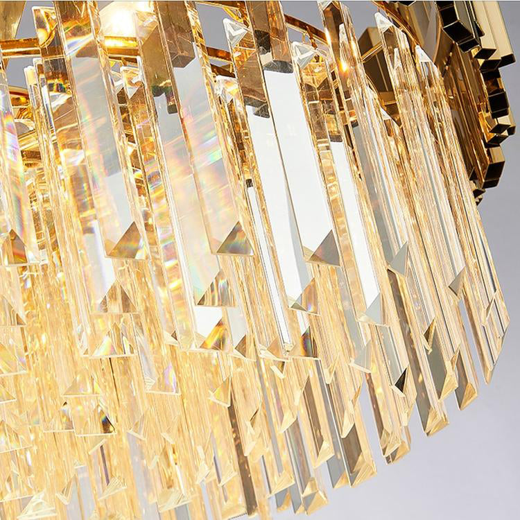 Elian Round Crystal Chandelier-King Lamps