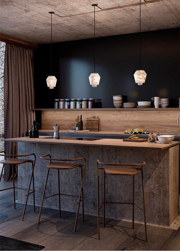 Elvian Alabaster Pendant Light
